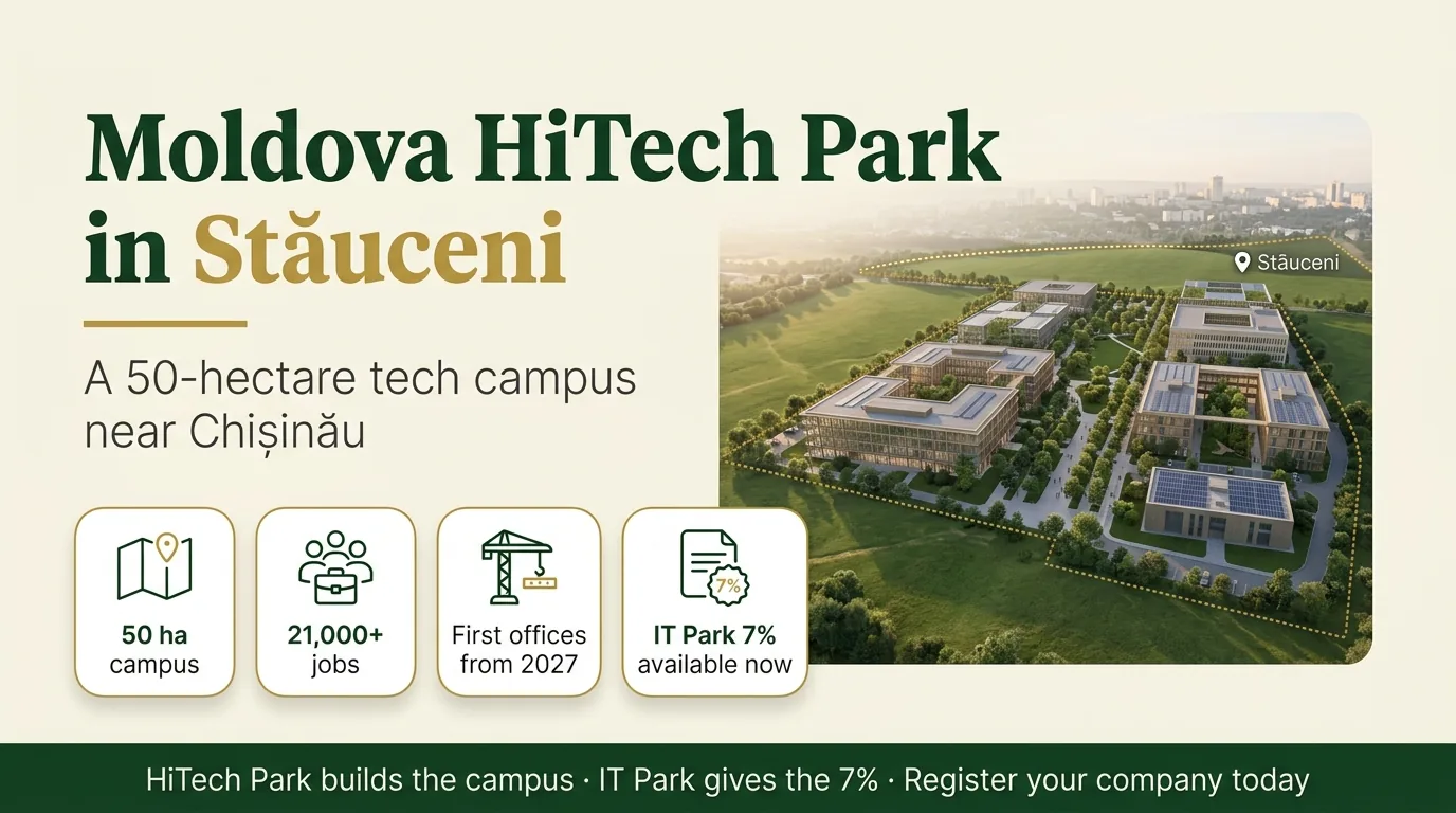 Moldova HiTech Park в Ставченах: что строят, когда и как вашей компании попасть в парк